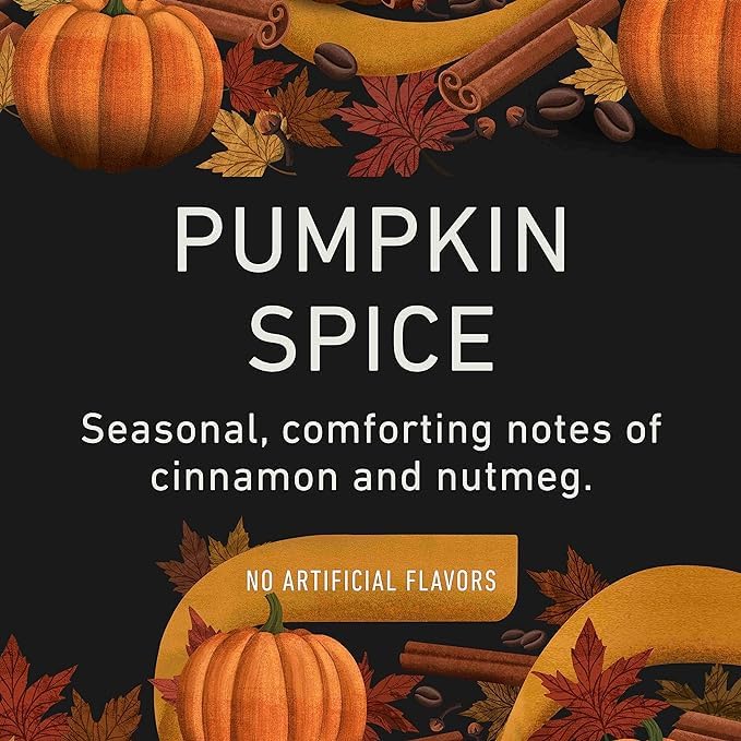 Peet's Coffee, Flavored Light Roast Keurig K-Cup Pods - Pumpkin Spice 10 Count (1 Box of 10 K-Cup Pods)