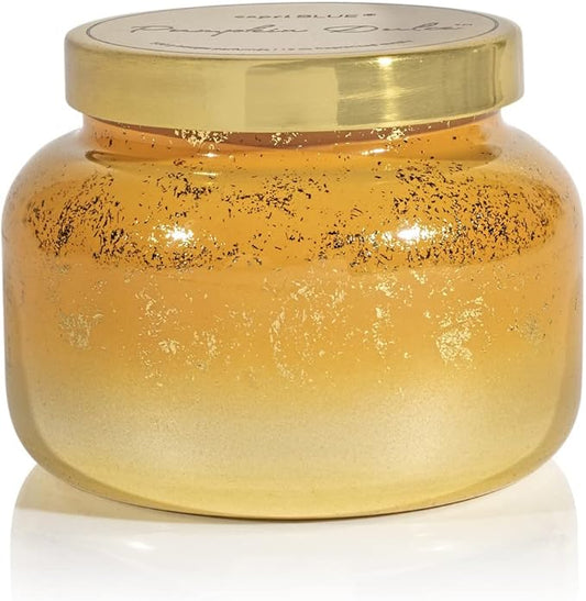 Capri Blue Glimmer Jar Candles - Luxury Holiday Scented Candles for Home - Long Lasting Soy Wax Blend - Scented Holiday & Home Decor - Fall Decor - Signature Jar (Pumpkin Dulce, 19 oz)