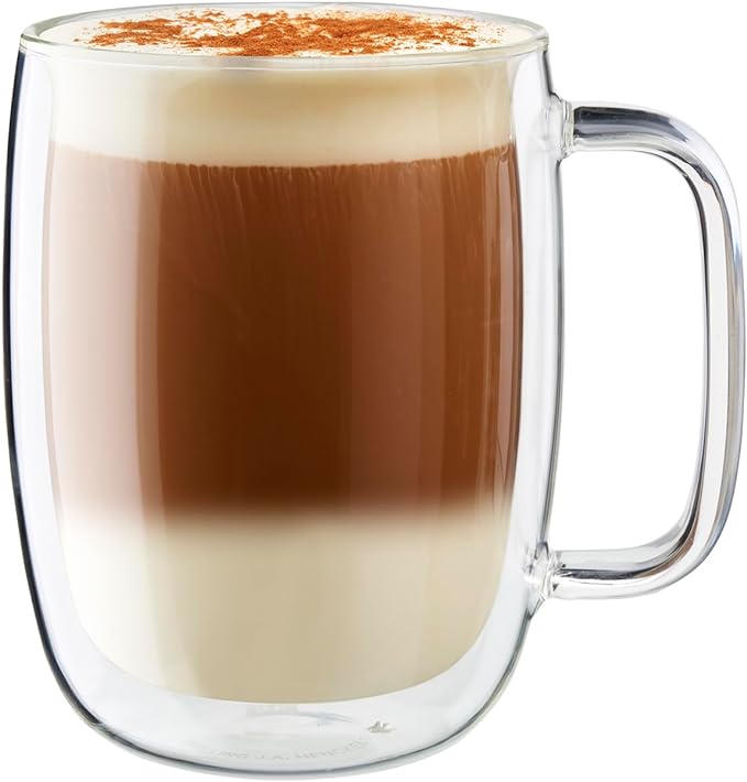 ZWILLING Sorrento Plus 2-pc Double-Wall Glass Latte Mug Set