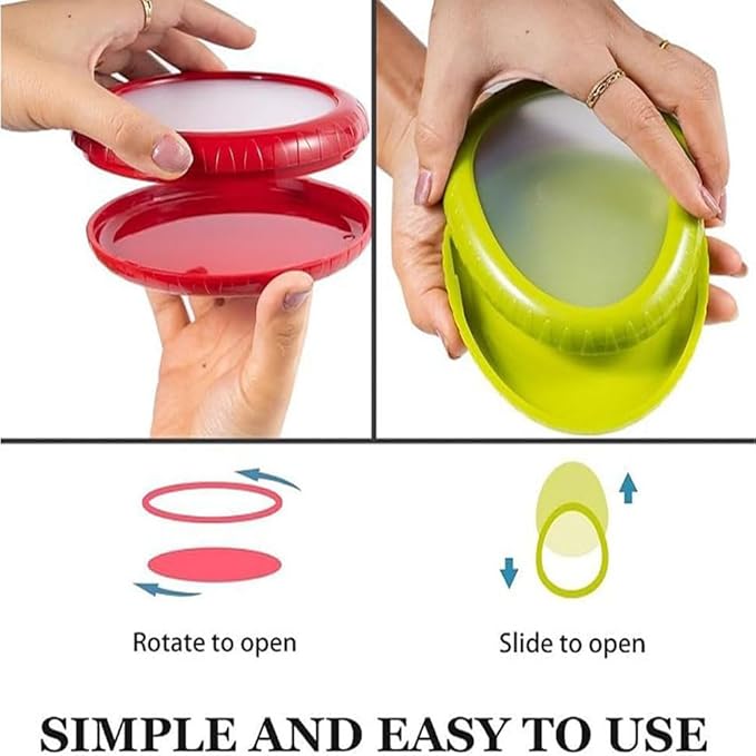4PC Silicone film preservation box Fruit and Vegetable Storage Containers Set for Fridge, Onion Storage Container, Avocado keeper,Tomato Saver,and Lemon holder reusable silicone food savers