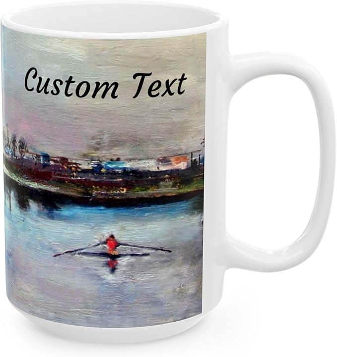Rowers Mug - 15oz Ceramic Coffee Cup - Personalized Rowing-Themed Gift, Lead & BPA Free, Ideal Rowing Gift for Coaches, Teams & Enthusiasts