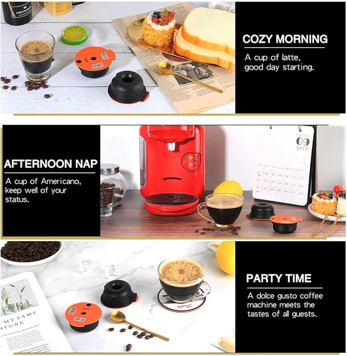 Reusable Coffee Capsules 60ml Expresso Pod Filter For Bos2ch Tassim0oo Tas Maker Compatibility Models For TAS1003GB TAS1401GB Vivy CTPM05UC