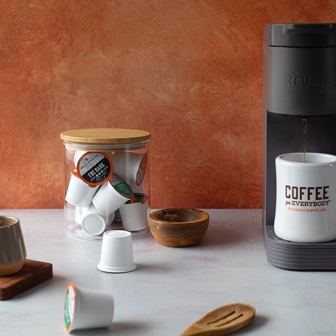 Fresh Roasted Coffee, Mocha Java, Medium Roast, 24 Pods for K Cup Brewers