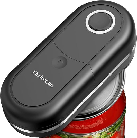 Electric Can Opener, One-Touch Automatic Can Opener- Fits Almost All Can Sizes, Battery-Operated Handheld Kitchen Gadget with Smooth Edge, Food Safe, Ideal for Seniors & Arthritis Sufferers