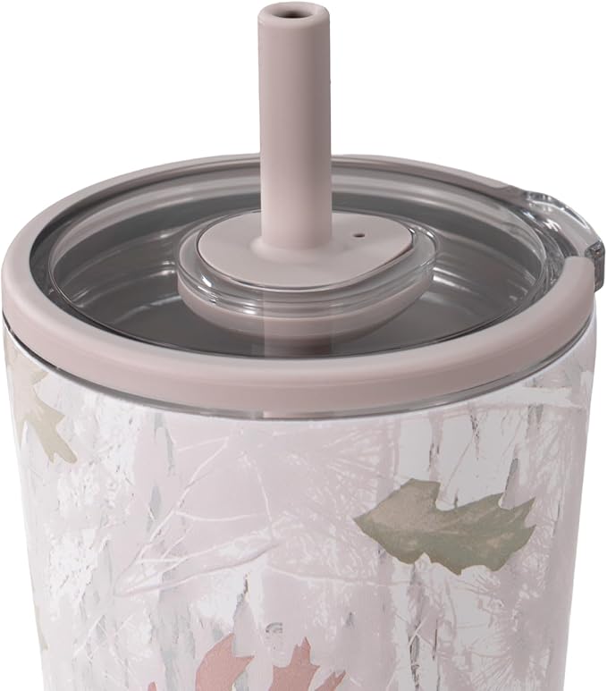 HydroJug Everyday Tumbler 20 oz – Ceramic-Lined Insulated Tumbler with Straw and Soft-Touch Lid, Cup Holder Friendly, Double-Wall Vacuum Insulation, Reusable Travel Cup – Camo