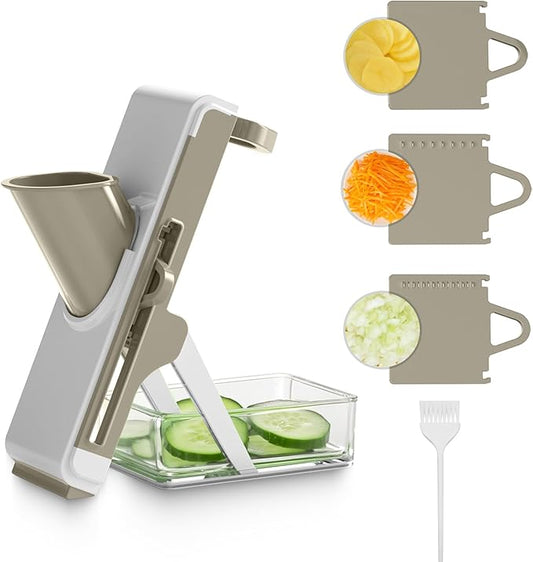 Eletronova Safe Mandoline Slicer for Kitchen, Vegetable Slicer for Kitchen