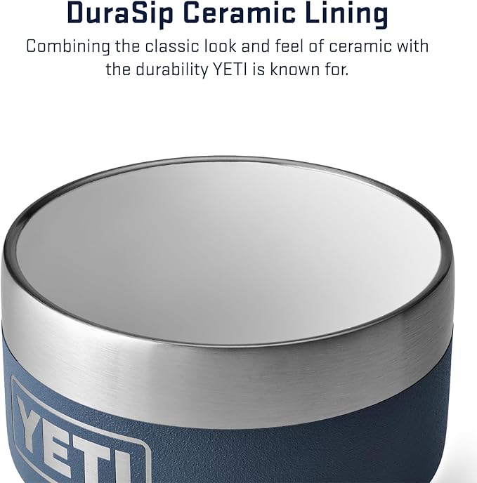 YETI Rambler 4 oz Stackable Cup, Stainless Steel, Vacuum Insulated Espresso/Coffee Cup, 2 Pack