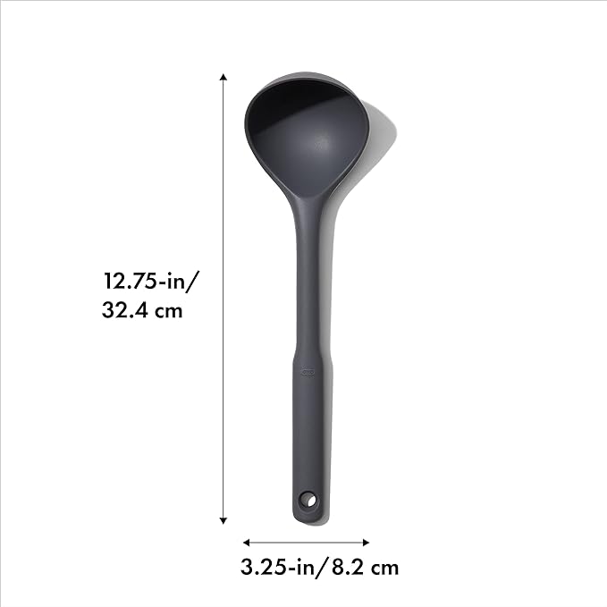 OXO Good Grips Silicone Everyday Ladle, 719812689807, Peppercorn, One Size
