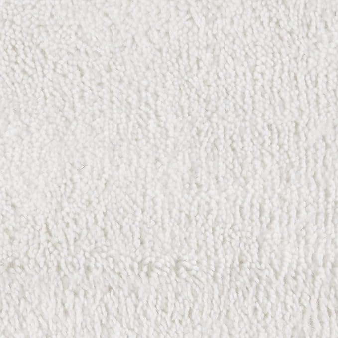 Zahari Home Sinatra Modern Bathroom Rug Classic Luxury Bath Rug Contemporary Decor Stylish Bath Mat for Shower Unique Design White Bathroom Rug Bath Shower Tub Decor Bling