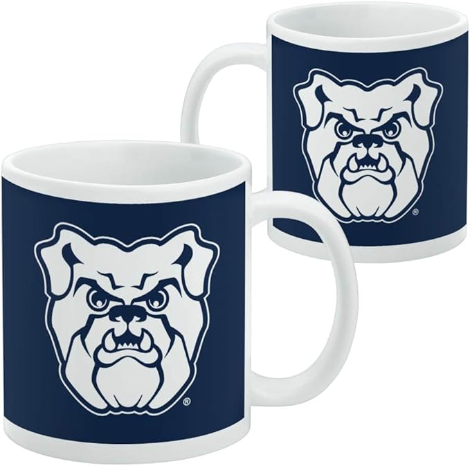 Butler University Bulldogs Official Logo Ceramic Coffee Mug, Novelty Gift Mugs for Coffee, Tea and Hot Drinks, 11oz, White