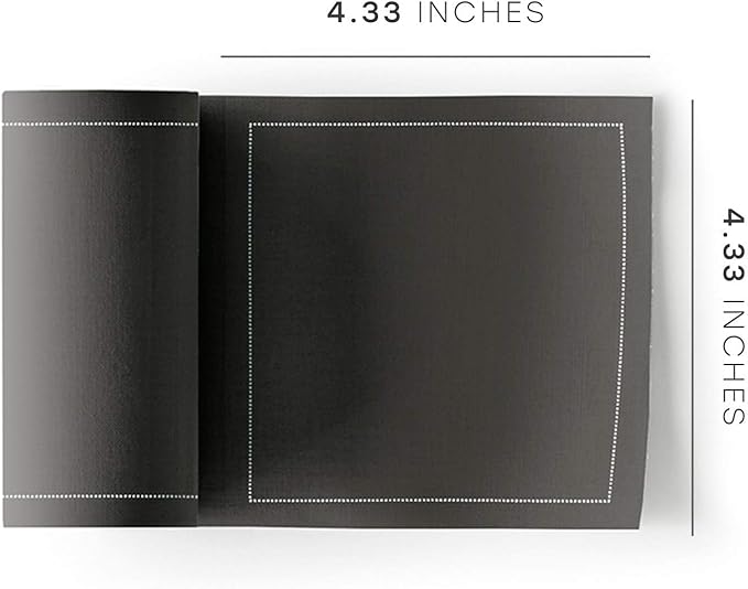 MY DRAP Cocktail Napkins, Reusable Cotton Napkins Roll 4.5 x 4.5 in (100 Napkins, Royal Blue)