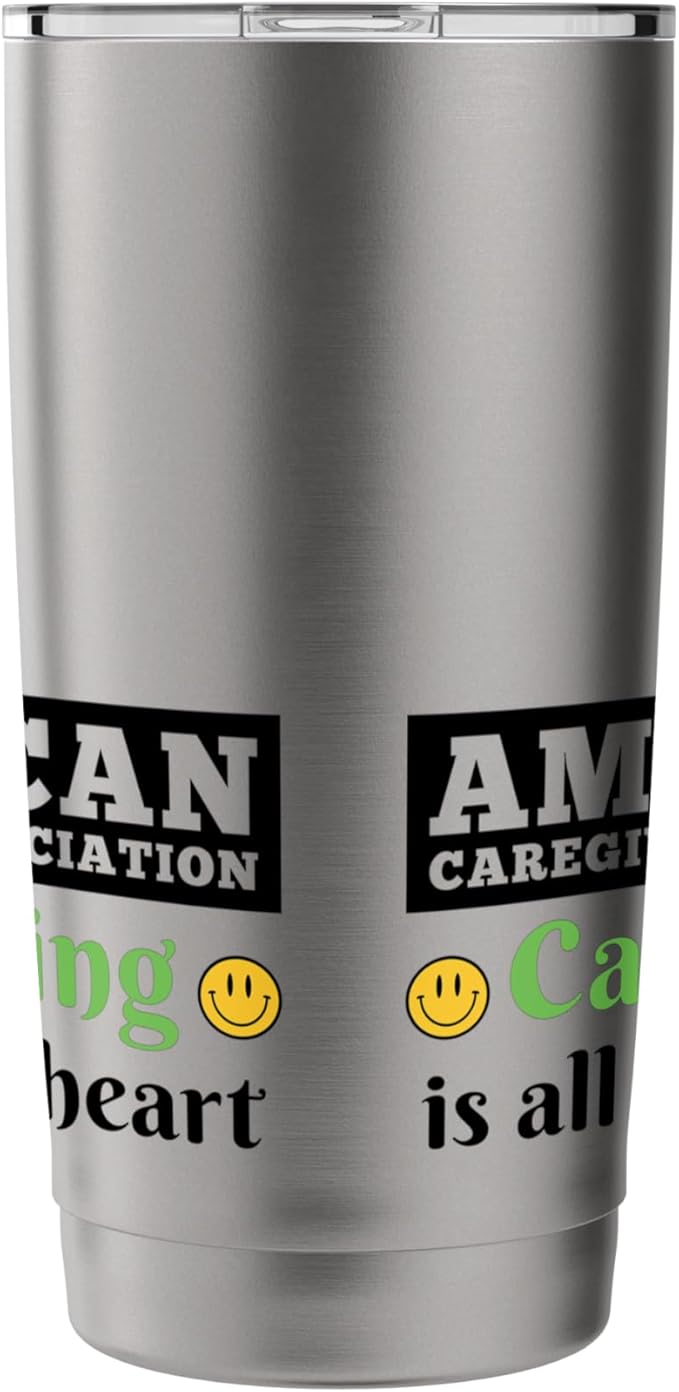 Caregiving Is All About Heart (Official ACA Merch) Stainless Steel Insulated Tumbler