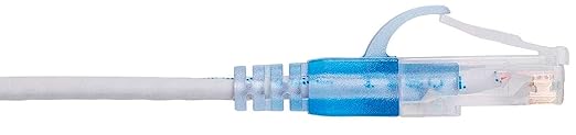 Monoprice Cat6A Ethernet Network Patch Cable - 30 Feet - White | 5-Pack, 10G - SlimRun Series