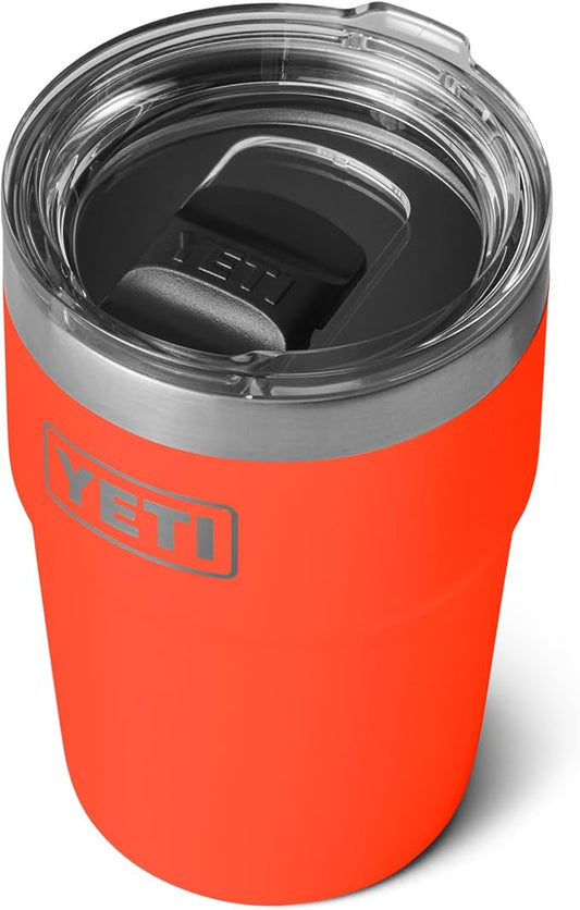 YETI Rambler 16 oz Stackable Tumbler, Vacuum Insulated, Stainless Steel with MagSlider Lid