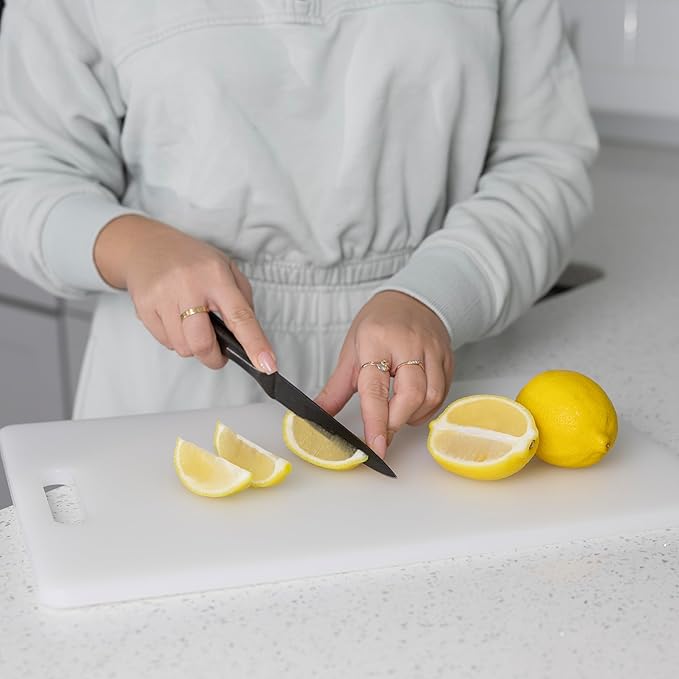 Fox Run Polyethylene Plastic Thick Bar Cutting Board, 11" x 17"
