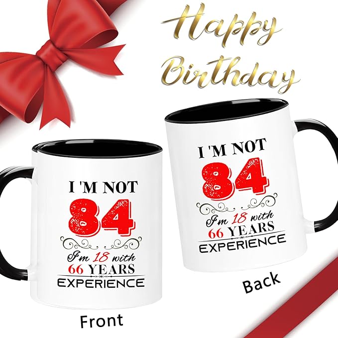 1941 84th Birthday Mug for Women Men, Turning 84 Year Old Birthday Gifts for Mom, Dad, Grandma, Grandpa, Wife, Husband, Daughter, Sister, Best Friends, Coworkers, Her, Him, 11oz Coffee Cup