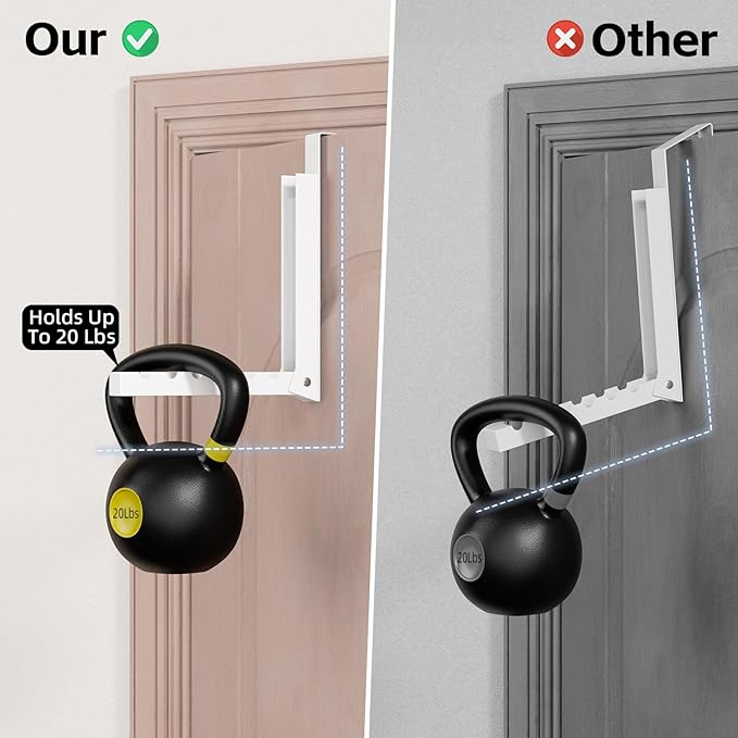 2 Pack Over The Door Hangers, Folding Over The Door Drying Rack for Laundry, Over The Door Clothes Hanger, Door Hanger for Clothing, Over The Door Hooks, Small Space Clothes Drying Rack,Portable,White
