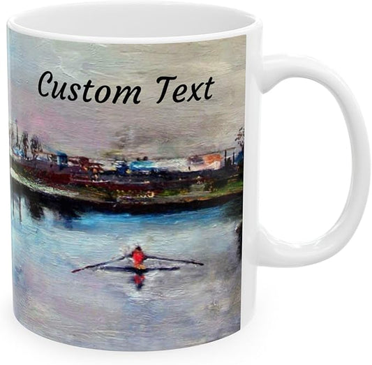 Rowers Mug - 11oz Ceramic Coffee Cup - Unique Rowing-Themed Gift Microwave & Dishwasher Safe - Personalized Crew Team Present for Birthday, Christmas, Appreciation