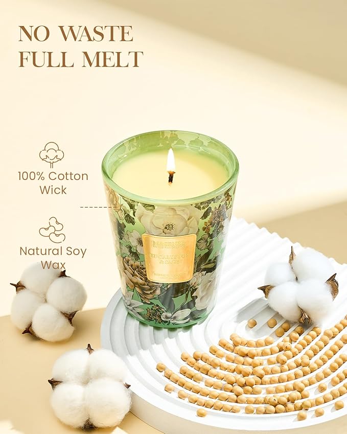 M&SENSE Eucalyptus Sage Scented Candle, 35oz 150H Long Lasting, 3-Wick Natural Soy Candles Aromatherapy Relaxing Sleep, Fall Winter Christmas Thanksgiving Home Fragrance Housewarming Gifts
