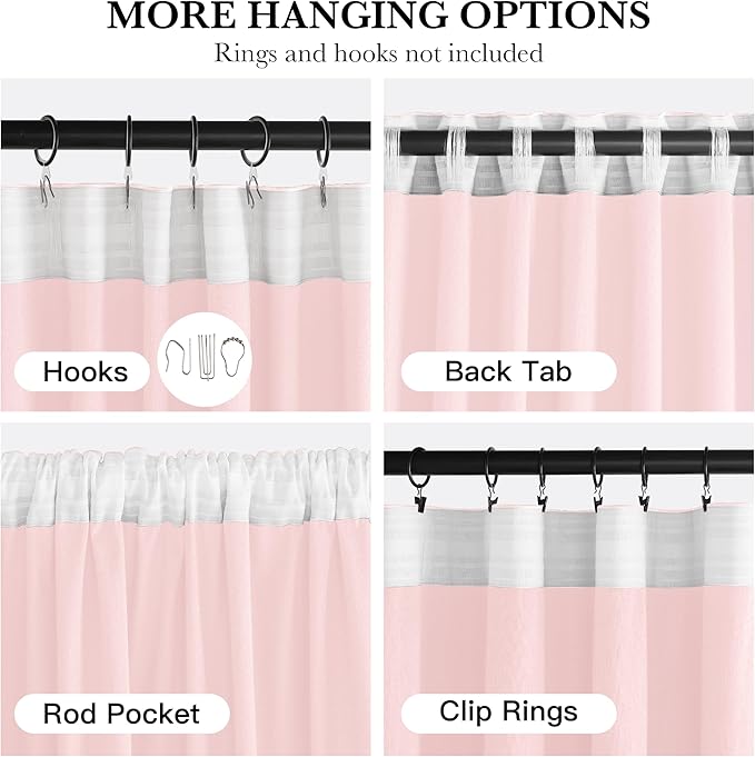NICETOWN Pink Velvet Curtains 84 inch Long 2 Panels for Girls, Baby Pink Noise Reduction Rod Pocket Pleat Tape with Back Tab Soft Luxury Window Treatments for Nursery, W52” x L84“
