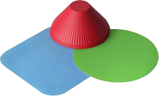 3PCS Jar Opener Gripper Pads - Rubber Jar Bottle Can Lids Opener, Kitchen Coasters for Seniors with Arthritis