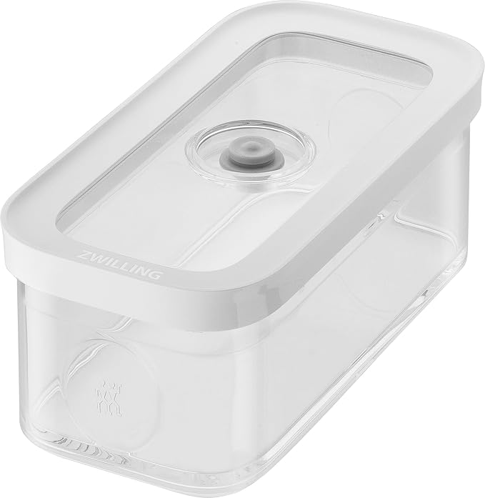ZWILLING FRESH & SAVE CUBE Storage Container, Size M, Modular & Stackable Container, Airtight & Vacuum Storage, Dishwasher Safe, Transparent