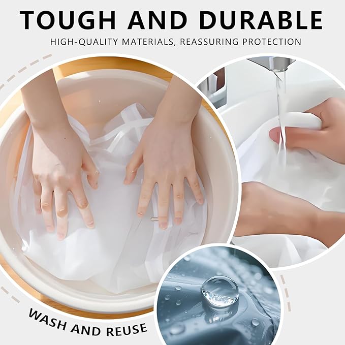 Garment Bag, Translucent 24'' x 43'' Suit Bag, 5 Packs, Dress Bags for Gowns, Garment Bags for Travel, Travel Garment Bag, Garment Bags for Hanging Clothes, Washable Suit Cover (24'' x 43'')