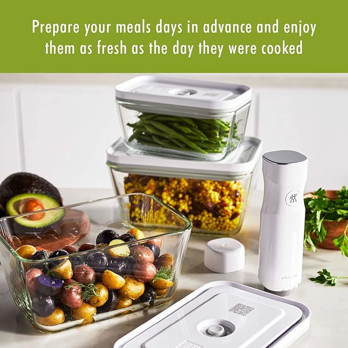 ZWILLING Fresh & Save 2-pc Glass Airtight Food Storage Container, Meal Prep Container - Large