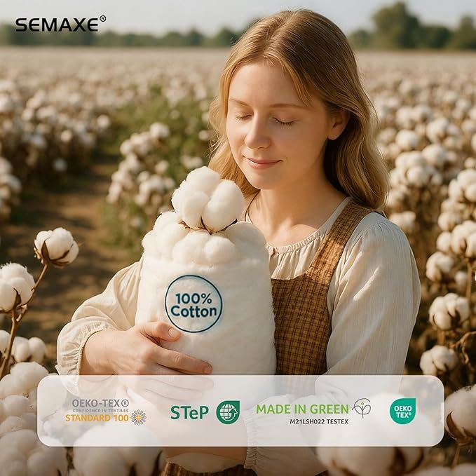 SEMAXE 12 Pack Hand Towels for Bathroom, 100% Cotton Towels with Hanging Loops, Soft & Highly Absorbent, Hand Towel Set for Gym, Shower, Hotel, Spa and Kitchen, Colorful Towel - Wheat Field Collection