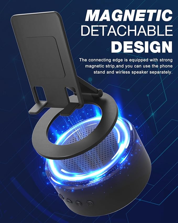 White Elephant Gifts for Men Dad Him Husband Christmas, Cell Phone Stand with Wireless Bluetooth Speaker, Anniversary Birthday Gifts for Teen Boy Boyfriend Women, Tech Mens Stocking Stuffers Gifts