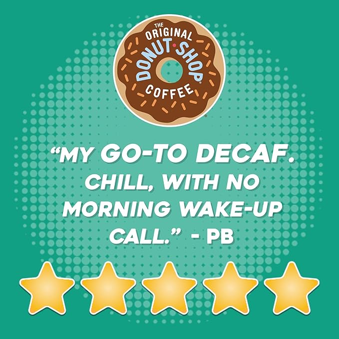 The Original Donut Shop Decaf Keurig Single-Serve K-Cup Pods, Medium Roast Coffee, 96 Count