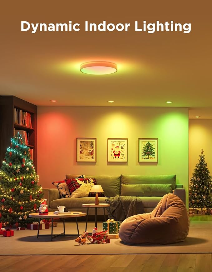 Govee Smart Recessed Lighting 6 Inch, Wi-Fi Bluetooth Direct Connect RGBWW LED Downlight, 65 Scene Mode, Canless Recessed Light Work with Alexa & Google Assistant with Junction Box, 1100 Lumen, 4 Pack