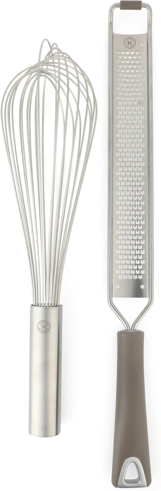Martha Stewart 10 Piece Tools and Gadget Set W/Ceramic Crock - Linen White w/Grey Tools