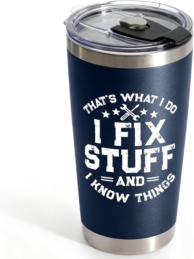 Christmas Gifts for Men, Dad, Grandpa - Birthday Gifts for Mens Unique - Stocking Stuffers for men - Dads Birthday Gift Ideas - 20Oz Men Tumbler Stainless Steel for Birthday, Christmas, Father's Day