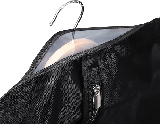 Univivi Garment Bag Suit Bag for Storage and Travel 43 inch, Washable Suit Cover for T-Shirt, Jacket, Suits, Coats, Set of 12, Oxford Fabrics