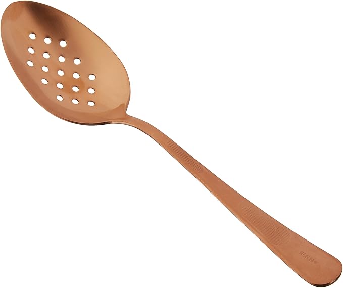 Mercer Culinary 18-8 Stainless Steel Plating Spoon, 9 Inch, Rose Gold