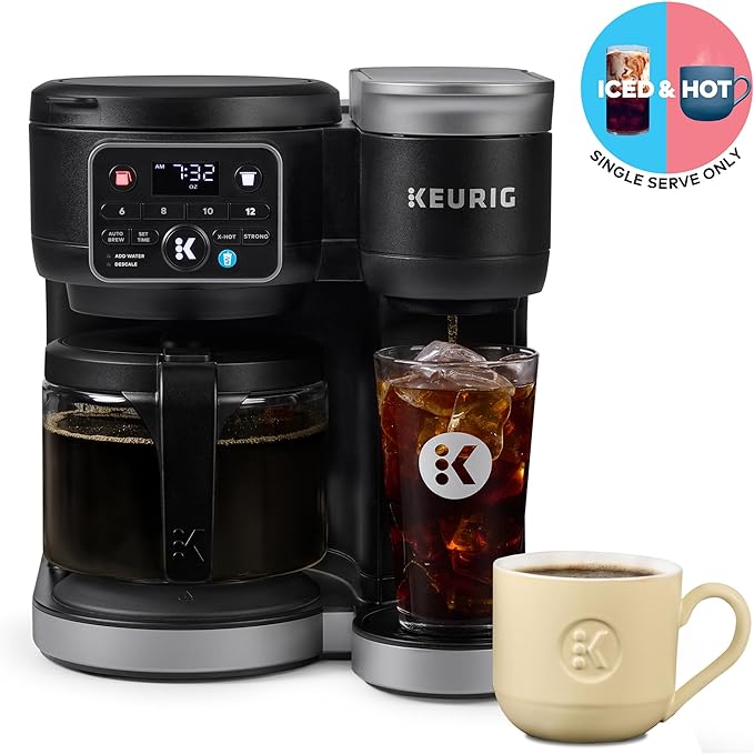 Keurig K-Duo Hot & Iced Single Serve & Carafe Coffee Maker – MultiStream Technology, 72oz Reservoir, Ideal for Holiday Hosting & Gift Giving (Gen 2)