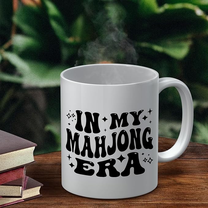 Mahjong Gifts Coffee Mug - Gifts for Mahjong Players Mug, Mahjong Gifts for Women Men, Mahjong Accessories and Gifts, in My Mahjong Era Ceramic Coffee Mug 11 oz