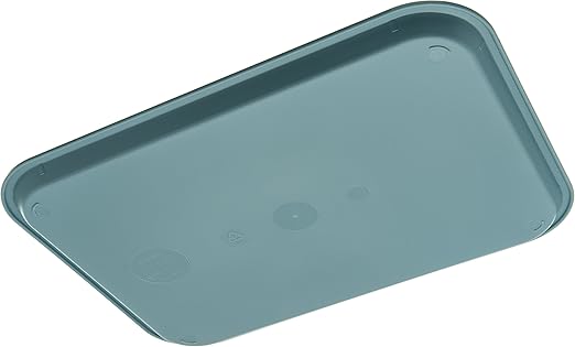 Carlisle FoodService Products Plastic Tray, 12" x 16" | Slate | Pack of 2 | Cafe | Fast Food