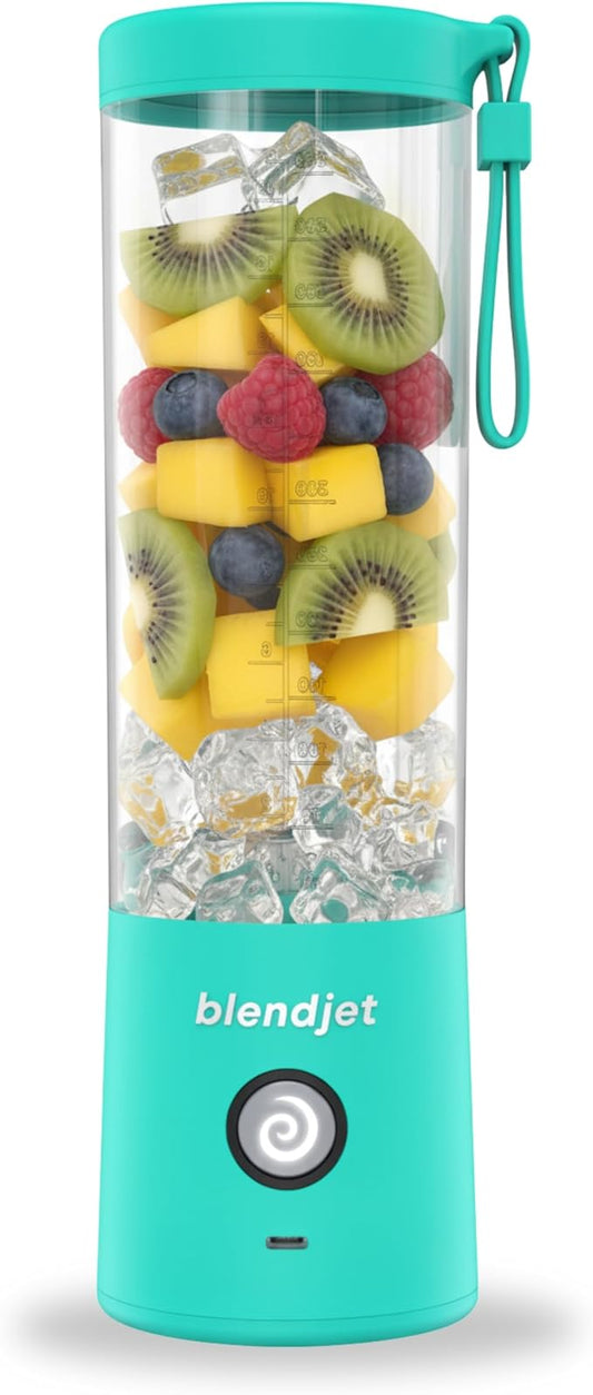 BlendJet 2 Portable Blender for Smoothies & Shakes - BlendJet Cordless Personal & Small Blender, USB-C Rechargeable & Self Cleaning - (Mint, 20 oz.)