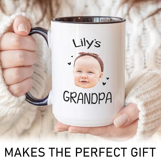 Personalized Dad to Papa Mug - Custom Est Year Coffee Mug for New Grandpa - First Time Grandfather Gift - Custom Grandparent - Keepsake for Him