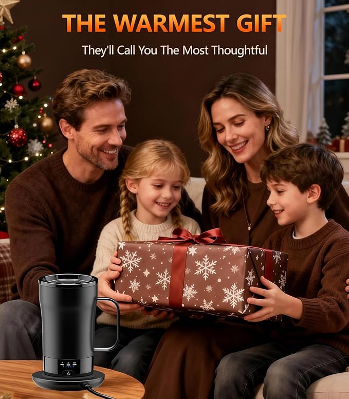 Self-Heating Coffee Mug, 14oz Heated Coffee Mug - Rechargeable Temperature Control Coffee Mug Keep Coffee Hot, Smart Mug Great Gift for Coffee Lovers & Slow Sippers