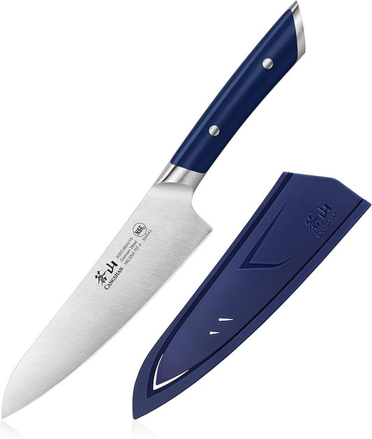 Cangshan HELENA Series 5.5-Inch Prep Utility Knife, Forged German Steel (Navy Blue)