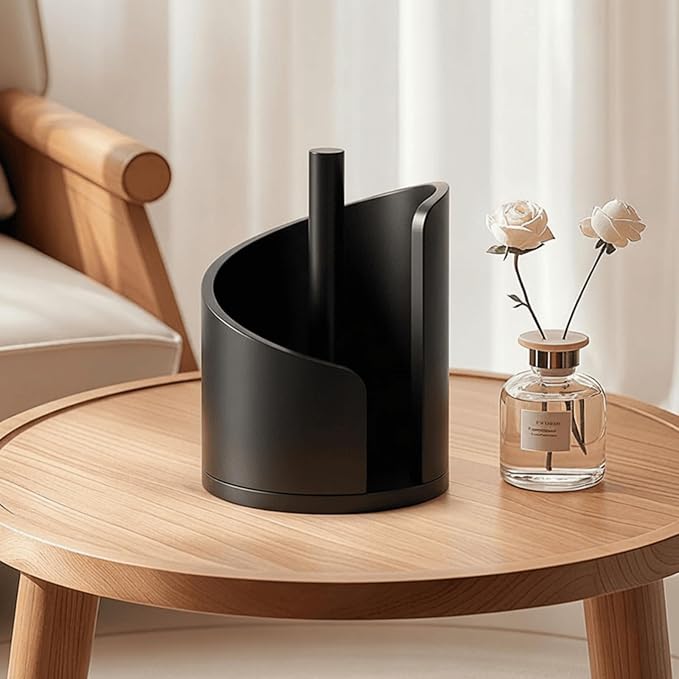 Mountain Wooden Paper Towel Holder Countertop - Modern Minimalist Large Capacity ，Sturdy Clear Texture Wooden Storage Organizer for Kitchen/Home/Office