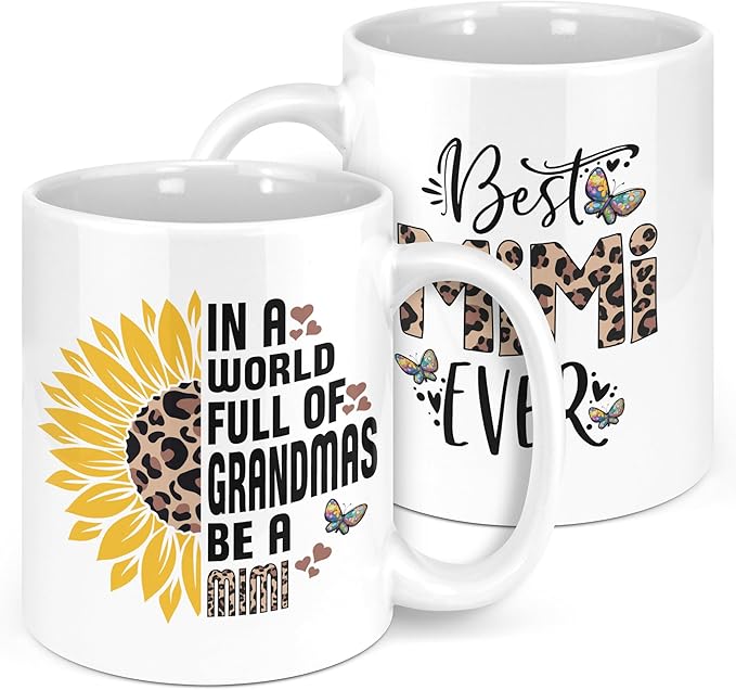 Mimi Christmas Gifts for Grandma 11oz Mug, Mothers Day Gifts for Mimi, Mimis Birthday Gift from Grandkids, Mimis Coffee Mugs for Women