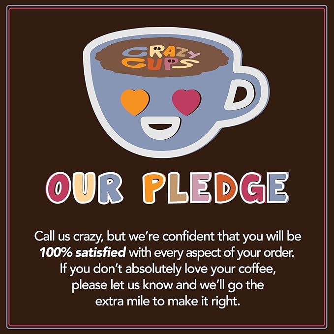 Crazy Cups Fall Coffee Pods Variety Pack for Keurig K Cup Coffee Maker, Seasonal Favorites Fall Blend Sampler, Decaf, 50 Count