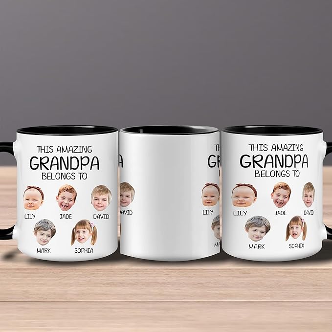 Personalized Dad to Papa Mug - Custom Est Year Coffee Mug for New Grandpa - First Time Grandfather Gift - Custom Grandparent - Keepsake for Him