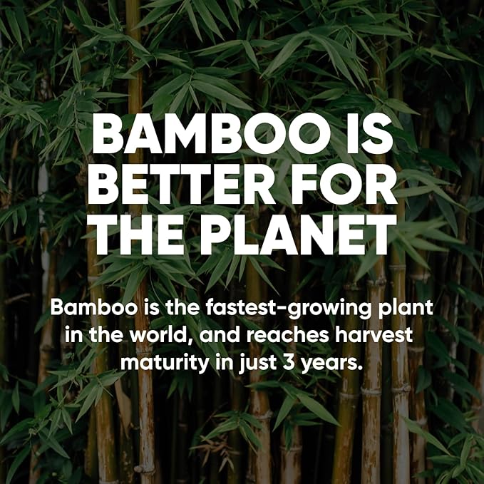 Save Trees Bamboo Toilet Paper -24 Rolls Of Septic Safe Organic Toilet Paper 3-ply, 300 Sheets Per Roll - PFAs Free, FSC Certified, Plastic & Chemical Free - For Home, Boat & RV Use