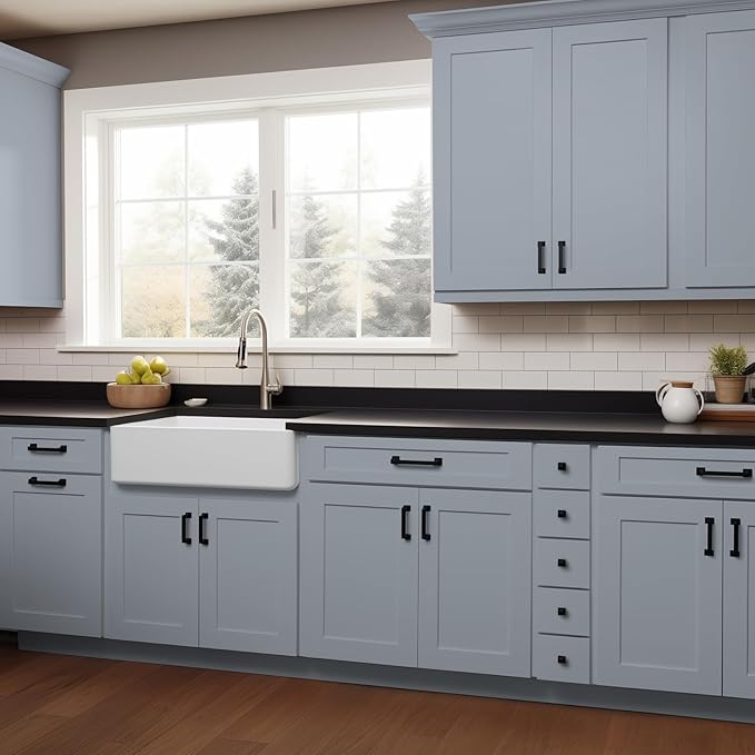 Solid Wood 5-Drawer Spice Cabinet for Kitchen, Soft Close Drawer Glides, Freestanding Storage Organizer, Fits 6" Base Cabinets, Natural Birch Wood (SK-Grey, 6" W x 24" D x 34.5" H)