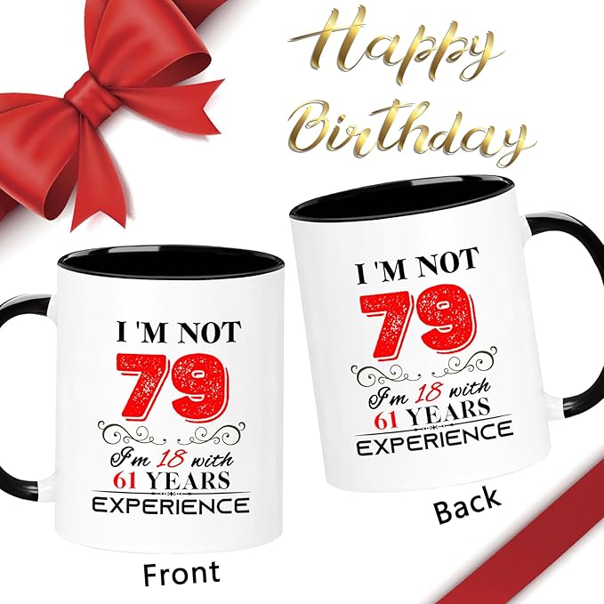1946 79th Birthday Mug for Women Men, Turning 79 Year Old Birthday Gifts for Mom, Dad, Grandma, Grandpa, Wife, Husband, Daughter, Sister, Best Friends, Coworkers, Her, Him, 11oz Coffee Cup